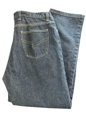 Halogen Men's Dark Blue Denim Jeans - Relaxed Fit 38x32